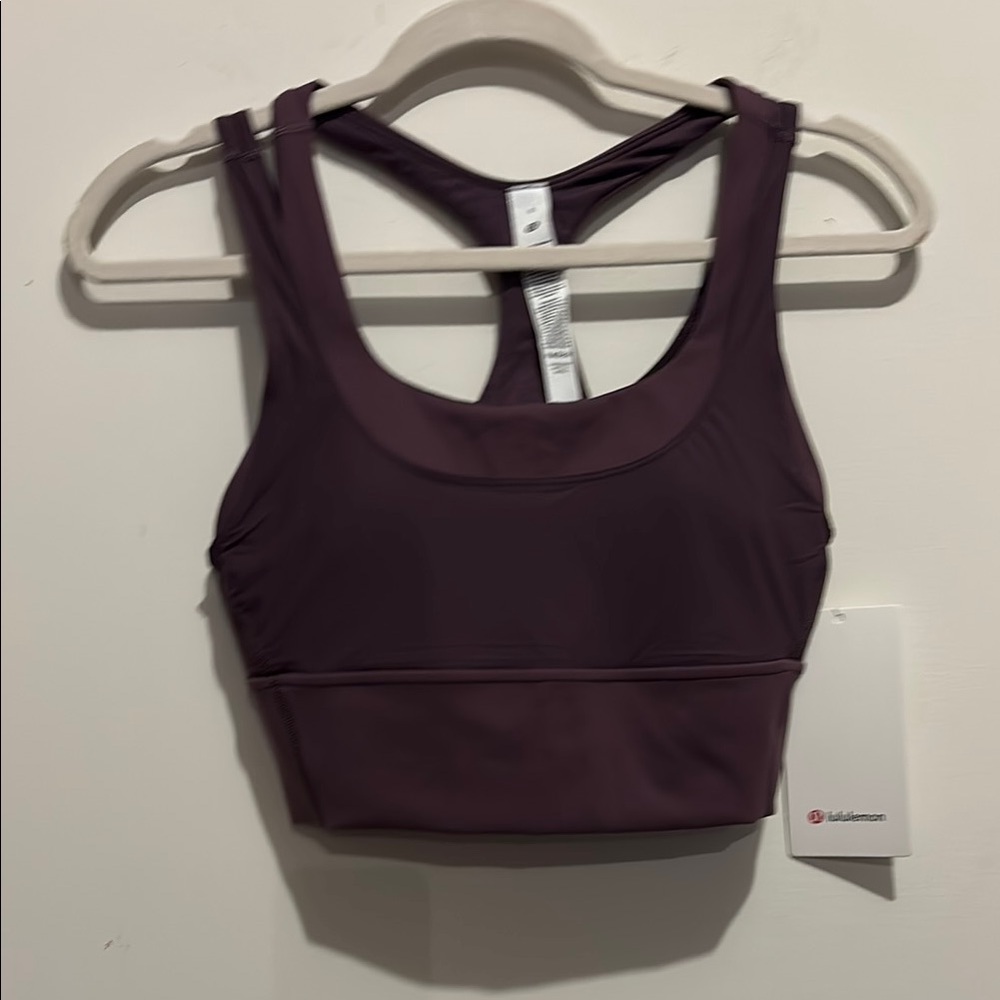 lululemon Wunder Train Mesh Racerback  Bra size 8 Grape Thistle